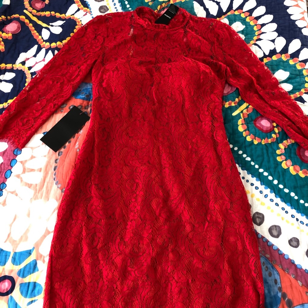 Gorgeous red lace dress